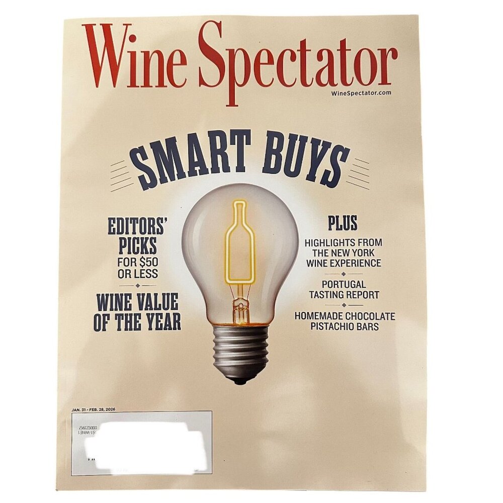 Wine Spectator Magazine January/February 2026 Editor's Picks Under $50 Smart Buy